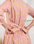 Peach Floral Dress