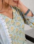 Blue Summer Kurta