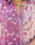 Purple Floral Oversized Co-ord Set