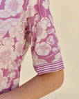 Purple Floral Oversized Co-ord Set