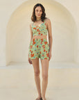 Green Floral Shorts Co-ord Set