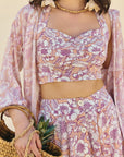 Peach Skirt Co-ord Set
