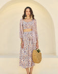 Peach Skirt Co-ord Set