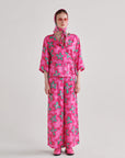 Pink Abstract Tie Co-ord Set