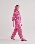 Pink Abstract Tie Co-ord Set
