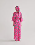 Pink Abstract Tie Co-ord Set