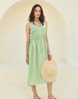 Green Stripes Bikini Cover-Up