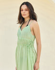 Green Stripes Bikini Cover-Up