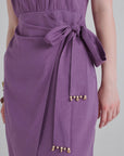 Amethyst Tie Midi Dress