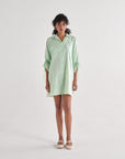 Aqua Slide Shirt Dress