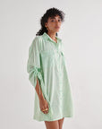 Aqua Slide Shirt Dress