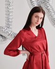 Red Short Frill Dress