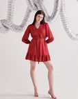Red Short Frill Dress