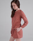 Autumn Blaze One-Shoulder Co-ord Set
