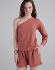 Autumn Blaze One-Shoulder Co-ord Set