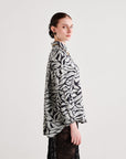 Black Leaf Abstract Shirt