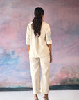White Magnolia Embroidery Co-ord Set