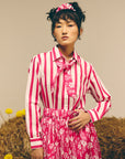 Stripes Floral Skirt Set