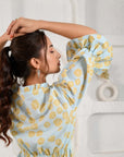 Blue Marigold Tie Dress