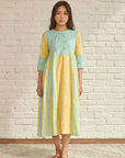Iris Color-block Midi Dress