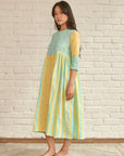 Iris Color-block Midi Dress