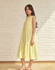Green Flora Midi Dress