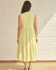 Green Flora Midi Dress