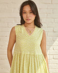 Green Flora Midi Dress