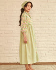 Green Daisy Midi Dress