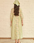 Green Daisy Midi Dress