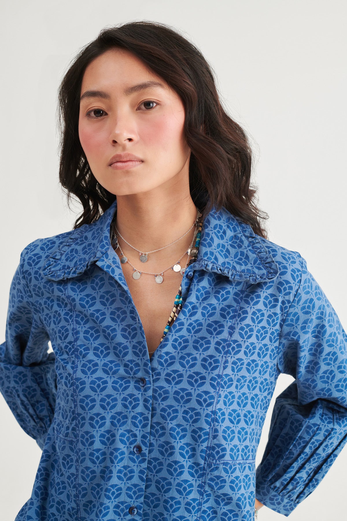 Indigo Berry Short Dress