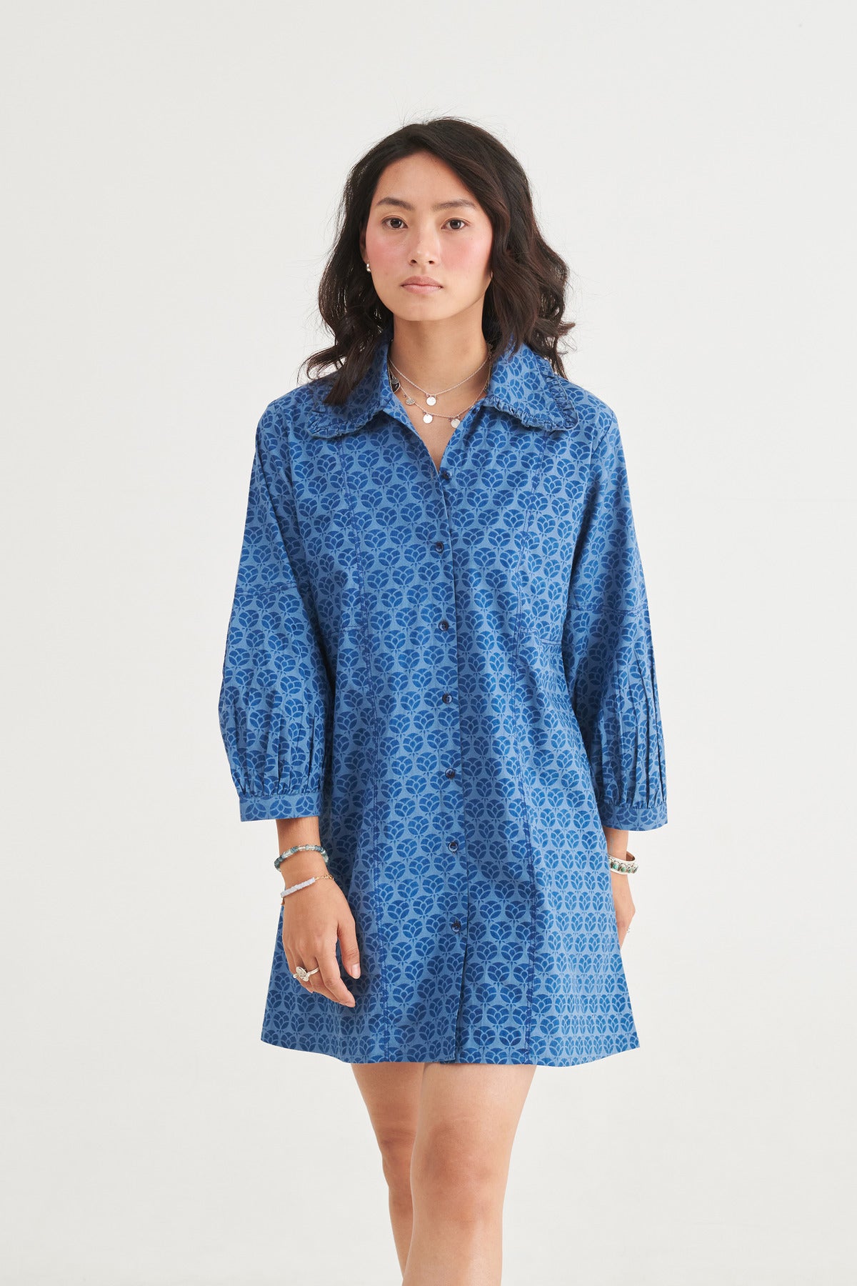 Indigo Berry Short Dress