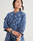 Indigo Tiered Floral Dress