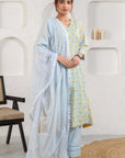 Blue Lace Kota Dupatta