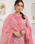 Dusty Pink Kota Dupatta