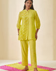 Lime Green Dobby Pant