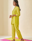 Lime Green Dobby Pant