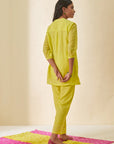 Lime Green Dobby Pant