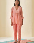 Peach Scallop Pant