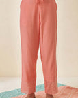 Peach Scallop Pant