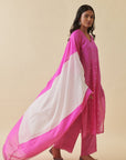 Pink Bandhani Straight Suit Set