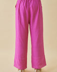 Pink Scallop Pant