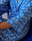 Blue Jaal Knot Dress