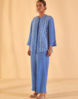 Blue Paisley Print Co-ord Set