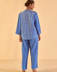 Blue Paisley Print Co-ord Set