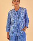 Blue Paisley Print Co-ord Set
