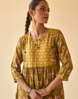 Green Mehendi Jaal Suit Set