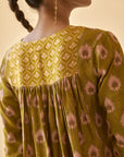 Green Mehendi Jaal Suit Set