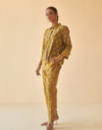 Green Mehendi Block Co-ord Set