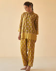 Green Mehendi Block Co-ord Set